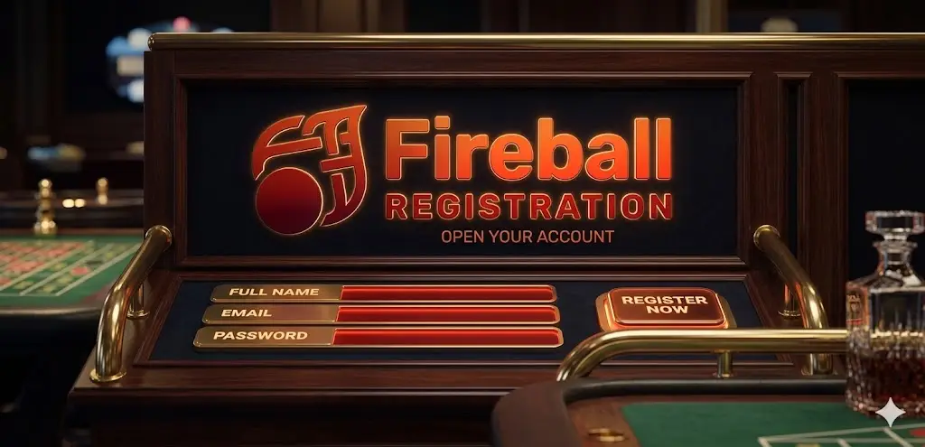 Fireball Casino regisztrációs űrlap
